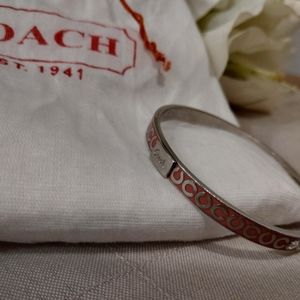 Pink Coach Signature 'C' Enamel Bracelet
